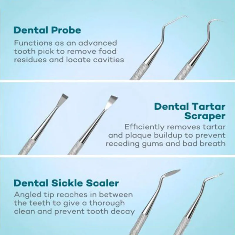 Dentista com Kit de Ferramentas Kit de Aço Conjunto Multi-função Dental Inoxidável Profissional Instrumento 1 10 1 conjunto multi-função dental kit de aço