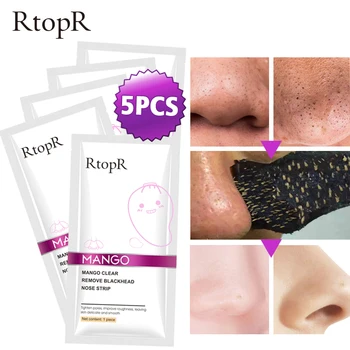 

5pcs/lot Blackhead Remover Nose Mask Skin Care Pore Strip Black Mask Peeling Acne Treatment Face Mask Deep Cleansing Oil-control