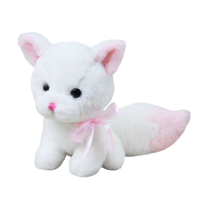 20cm New White Fox Stuffed Animals Toy Cute Foxes Plush Toys for Baby