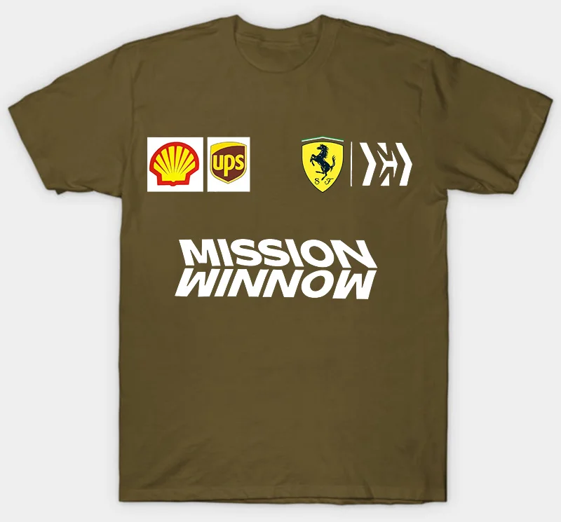 Мужская командная футболка Scuderia Wu - Цвет: Армейский зеленый