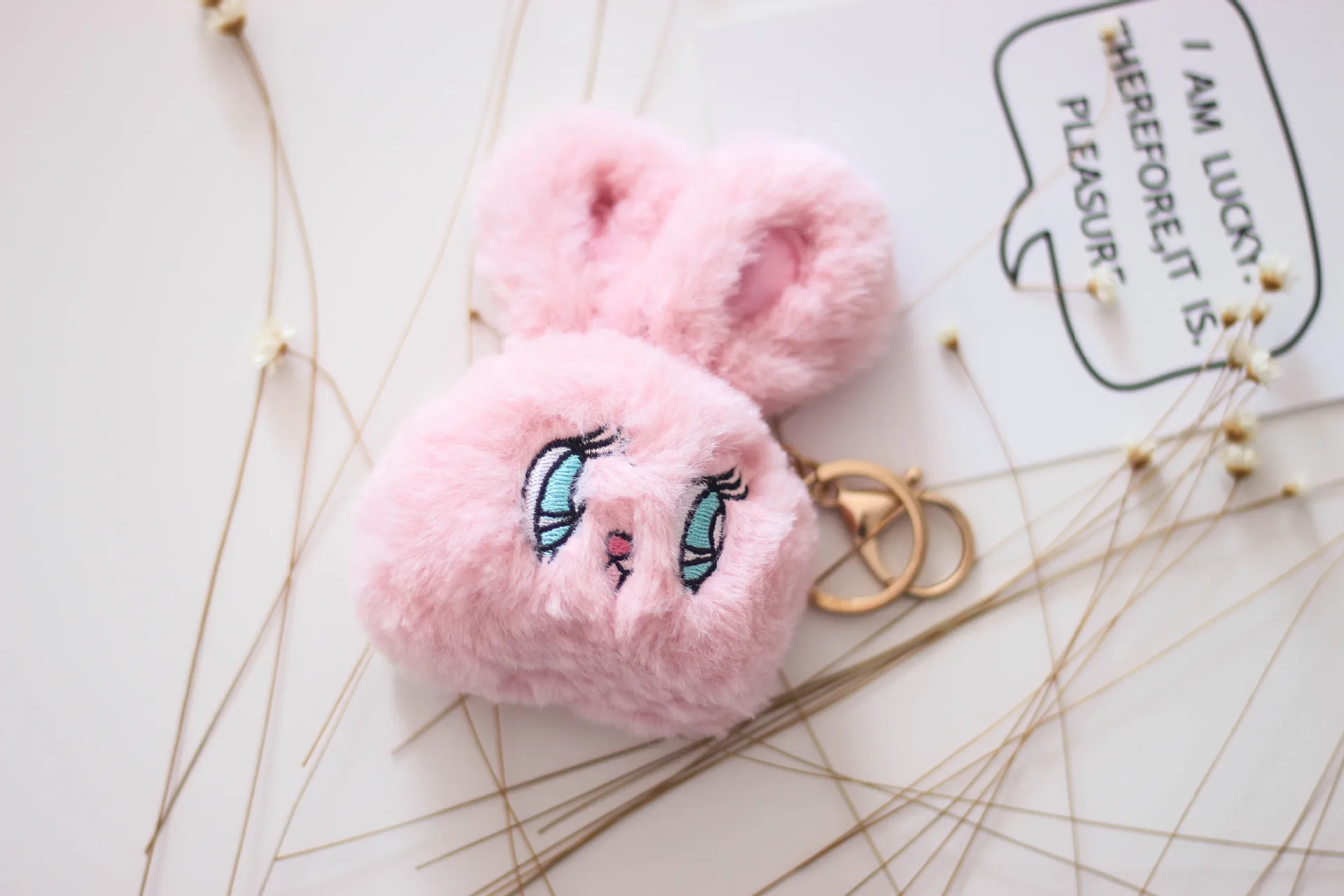 Wego Япония милый девушки кролик мешок плюшевый кролик голова кулон брелок