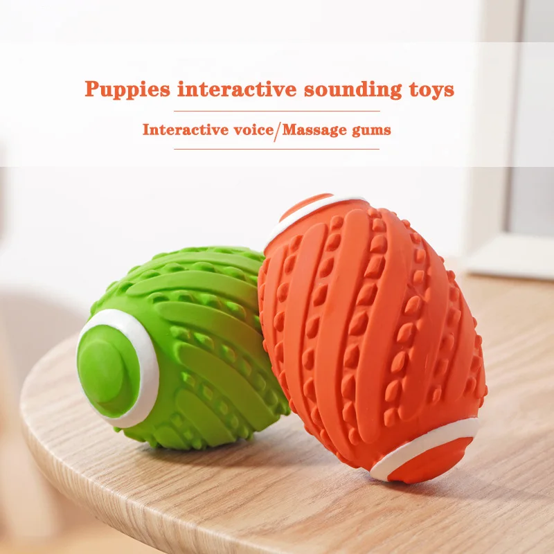 Dog talking toy bite resistant rugby dog interactive large grinding pet puppy chewing gum manufacturers direct sales | Дом и сад