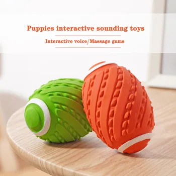 

Dog talking toy bite resistant rugby dog interactive large grinding pet puppy chewing gum manufacturers direct sales