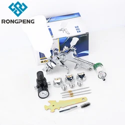 RONGPENG boquilla profesional 1,4, 1,7, 2,0mm, pistola Spay HVLP + regulador de presión + juego separador de agua y aceite