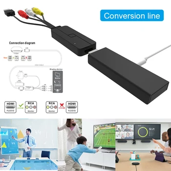 

Conversion Cable HDMI to 3rca Projector Computer HDTV Screen Converter Adapter DJA99
