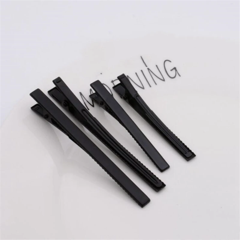 10pcs 5mm 너비 47/60/80mm 악어 헤어 클립 머리핀 플랫 탑 DIY 헤어 클립 쥬얼리 만들기에 대한 치아 빈 설정
