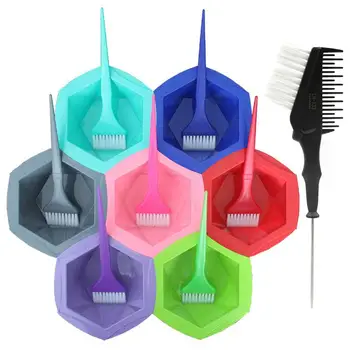 

15pcs Practical Hair Coloring Kit Hair Dyeing Bowl for Salon Ladies Girls