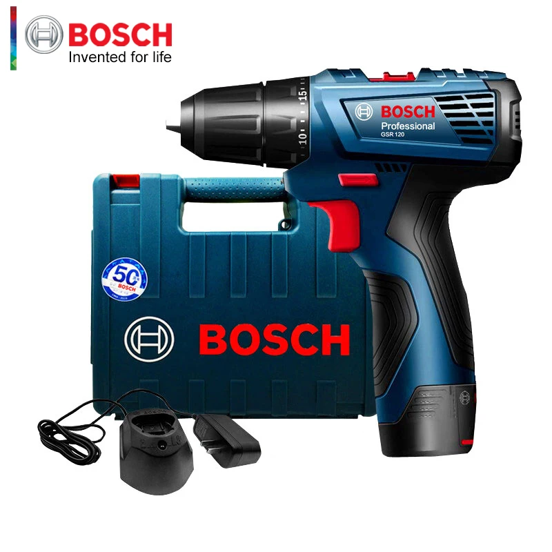 Bosch Hand Drill GSR 120-Li Electric Screwdriver 12V Lithium Drill Household Power Tool Screwdriver With One Battery