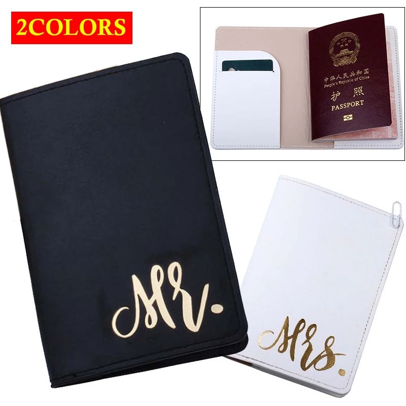 

Mr&Mrs Travel Passport Cover Wallet Purse Women Men Travel Credit Card Holder Travel ID Document Passport Holder Bag Pouch Case