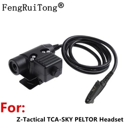 For Z-Tactical TCA-SKY PELTOR Headset NATO U94 PTT for Retevis Ailunce HD1 RT29/RT82/RT83/RT648/RT647 Walkie Talkie