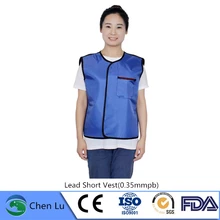 Прямая рентгеновская защита 0,35 mmpb свинцовый короткий жилет радиационный защитный жилет без рукавов свинцовый жилет