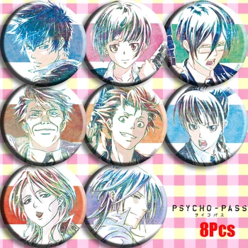 

Anime PSYCHO-PASS Tsunemori Akane Kougami Shinya Cosplay Bedge Collect Bags Badge For Backpack Button Brooch Pin Gift