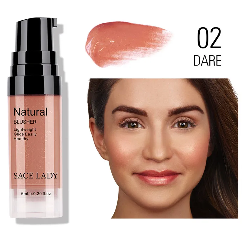 

SACE LADY Liquid Blush Makeup Face Rouge Long Lasting Make Up Natural Cheek Blusher Face Blusher 7 Colors Cosmetic