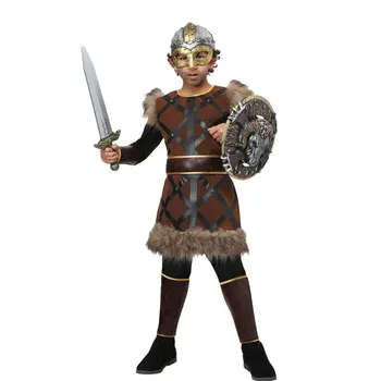 

IREK New Party Halloween Costume Boy Medieval Nordic Viking Warrior Heroic Pirate Cosplay Costume