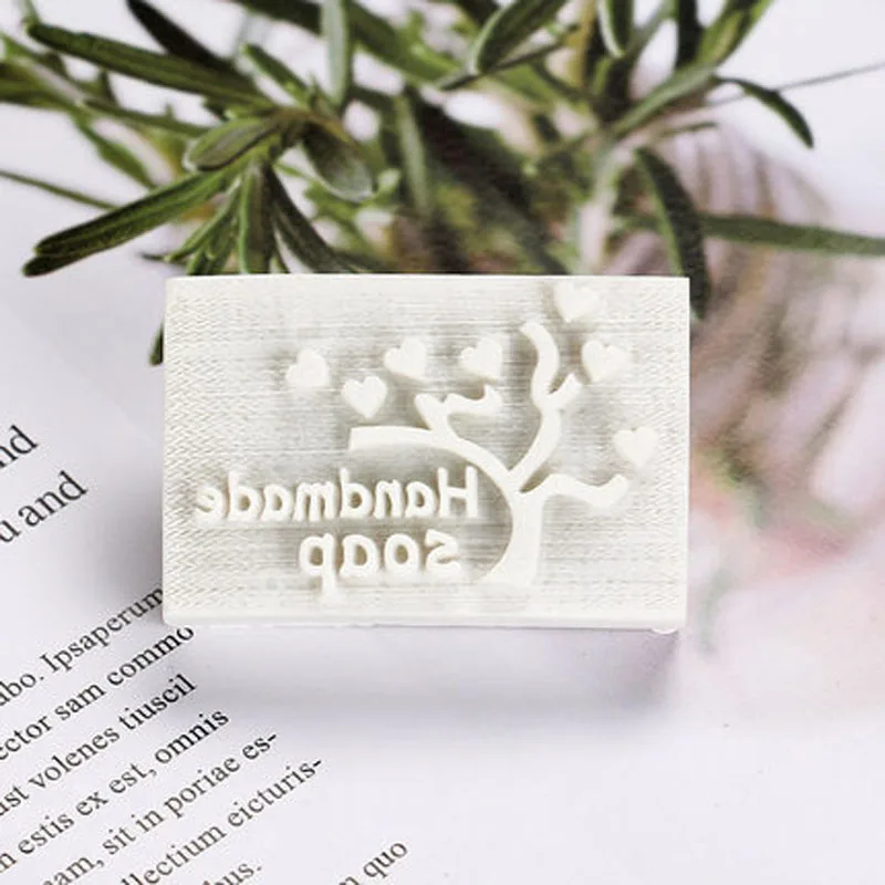 Handmade Soap Stamp, Plant, Flower, Grass, Tree Pattern, Handmade Soap Stamp, Clear DIY, Natural Acrylic, Soap Making Chapter