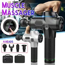 30 напильников 4000 об/мин терапия массаж-пистолеты мышечный массажер Боль Спорт массаж машина расслабить тело похудение рельеф 4 головки с сумкой