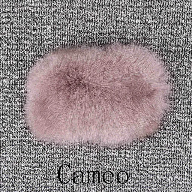 Cameo Хорошая цена натуральный Лисий Мех Женское пальто зимнее теплое мягкое большое меховое модное пальто Высокое качество - Цвет: Cameo