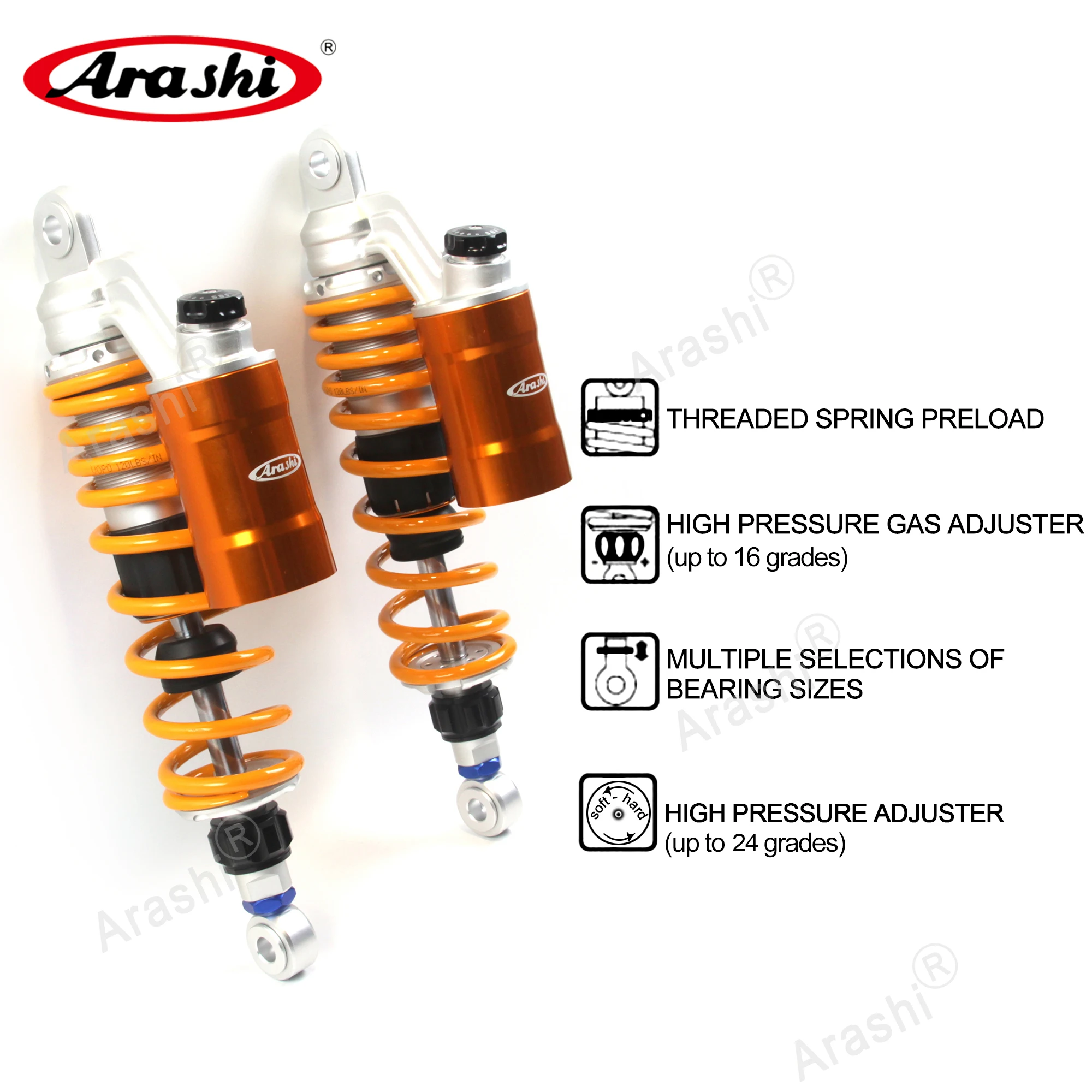 Amortisseur Arrière RST 58 – 165mm – Old School DH – Occasion Type Fox Vanilla