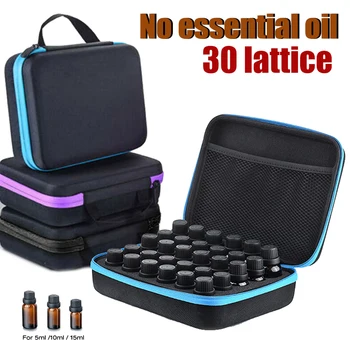 

30 Bottles Essential Oil Case Storage Bag Hard Shell 5-15ML Essential Oil EVA Storage Bag Women Perfume Oil Collect Case