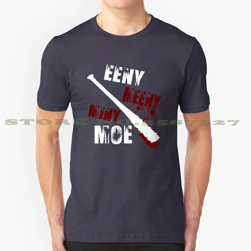 Фото Eeny Meeny Miny Moe 100% хлопчатобумажная футболка Meeny Miny Moe для собственности, Ласиль, жажда, отриго, Рика, мы доверяем Дэрилу диксону смерти №1