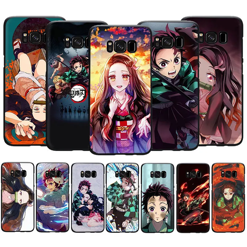 Мягкий ТПУ чехол для телефона EWAU Anime Demon Slayer Kimetsu no Yaiba Galaxy S6 S7 Edge S8 S9 S10 Plus Note 10 8 9 M10 20