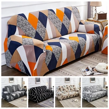 

Printed L Shaped Sofa Slipcovers Armchair Cover Geometric Cover For Corner Sofa Elasticity Sofa Chaise Cover Lounge