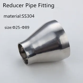 

SS304 25-89mm Sanitary Stainless Steel internal and external mirror Weld concentric Reducer Pipe Fitting For Homebrew