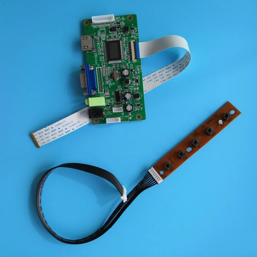 Для B140XTN02. E 30Pin EDP 1366 × 768 экран дисплей комплект VGA HDMI 1" DIY светодиодный ЖК-монитор драйвер плата контроллера
