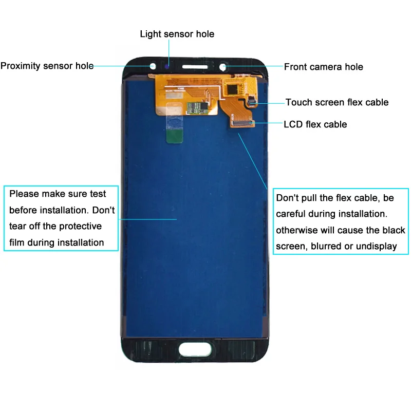 Полный ЖК-дисплей для samsung Galaxy J7 Pro J7 J730 J730F lcd с кодирующий преобразователь сенсорного экрана в сборе