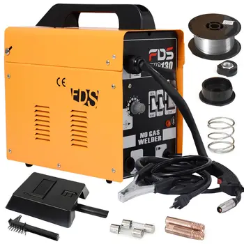 

MIG 130 Welder Flux Core Wire Automatic Feed Welding Machine w/ Free Mask