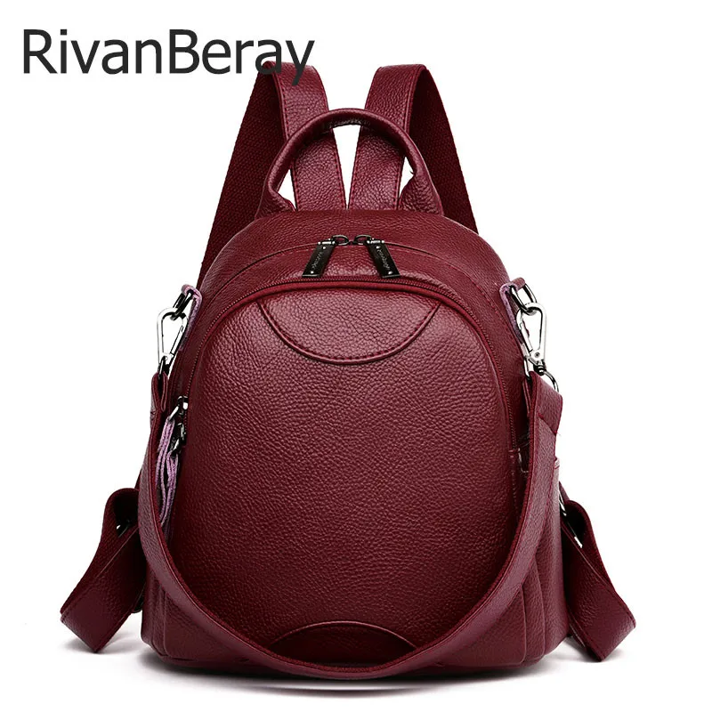 Women Backpack Female Multifunction School Shoulder Bags for Girls Designer Casual Solid Travel Bagpack Ladies Mochila Feminina | Багаж и