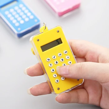 

Portable Pocket with 8 Digits Display Mini Cute Calculator Electronic Calculator Candy Color for Office School Students Supplies