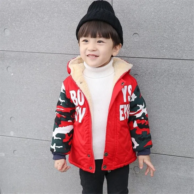 Weoneit/новые зимние детские пуховики и парки Модная стильная теплая верхняя одежда для маленьких мальчиков и девочек пальто с капюшоном для девочек красного, темно-синего цвета - Цвет: red