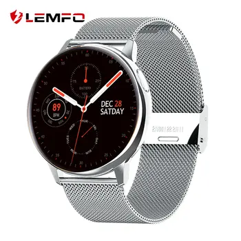 

LEMFO Full Round Screen Women Smart Watch Men Body Temperature ECG Smartwatch 2020 Weather for Android IOS Samsung Phone