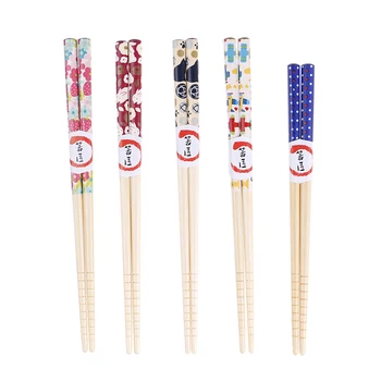

Cute Cartoon Natural Bamboo Chopsticks Joint Chopstick Kids Chopsticks Tableware Gifts For Children