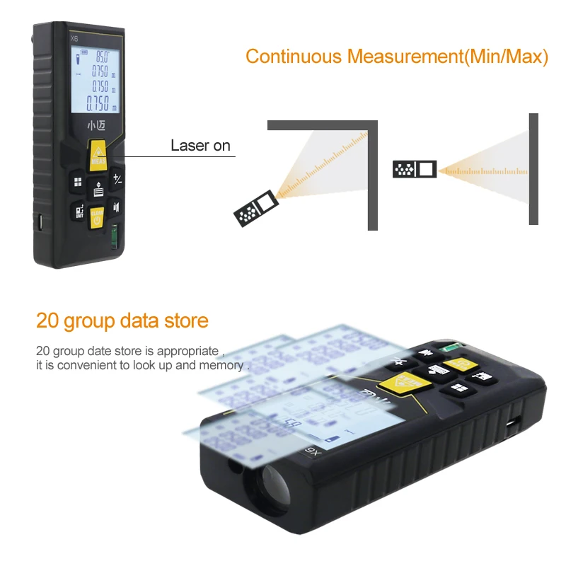 Mileseey Mini Digital laser distance Meter trena laser Tape measure Diastimeter tester tool 100M-80M--60M-40M Laser Rangefinder Mileseey Mini Digital laser distance Meter trena laser Tape measure Diastimeter tester tool 100M-80M--60M-40M Laser Rangefinder