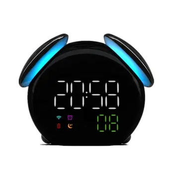 

Weather Forecast Light Lamp Small Alarm Clock Intelligent Induction Colorful Mushroom Lamp Fun Alarm Clock Led Digital Clock
