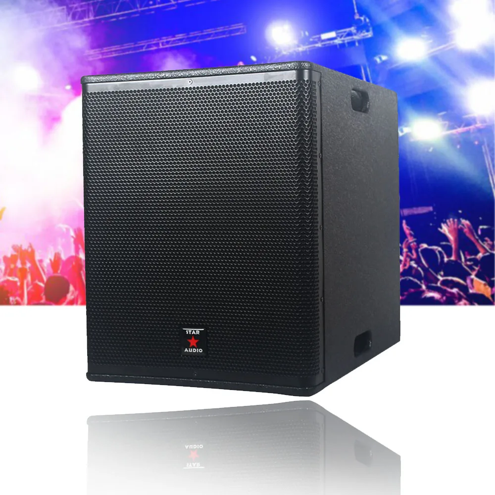 15 inch audio dj pa powered subwoofer