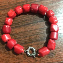 Женский комплект из колье серёг 18 дюймов браслета 7 5 дюйма|coral beads jewelry|coral necklace