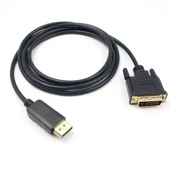 

1.8M Displayport to DVI Converter Cable Dp male to DVI 24+1 male Display Adapter Cable for HP Dell Lenovo FS