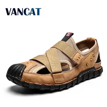 

New Summer Men Sandals Casual Beach Men Casual Shoes High Quality Men's shoes Breathable Rome Sandals The Men's Sandals Size 48