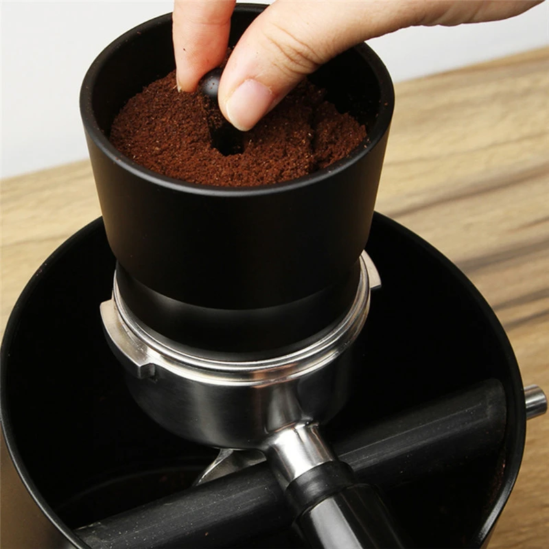 SEAAN 58MM Coffee Tamper Dosing Ring Espresso Barista Powder Picker For