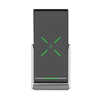 

Foldable Qi Wireless Charger Mobile Phone Holder Wireless Charging Digital Double Coil Design Vertical fast charger