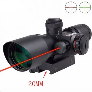 

2.5-10X40 Tactical Red Green Optical Scope With Red Laser Scope Hunting Optical Airsoft Scope Hunting Light Equipment Sight