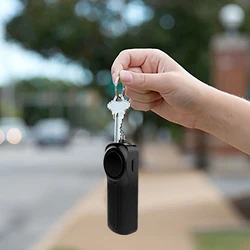 Sirène d'auto défense pour femmes, alarme de sécurité, porte clés avec lumière LED SOS, personnelle, 2021 Db, 130 