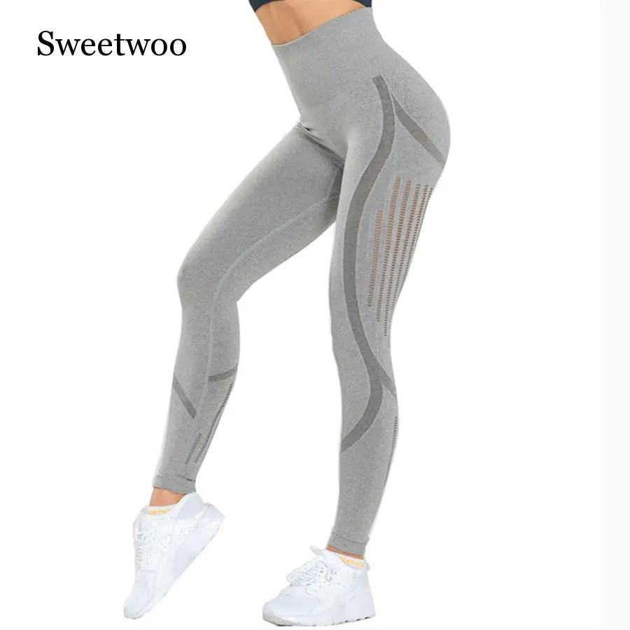 Slim Fit Gym Energy Seamless Leggings Women Butt Lifting High Waisted Sports Leggings Fitness Tummy Control Yoga Pants