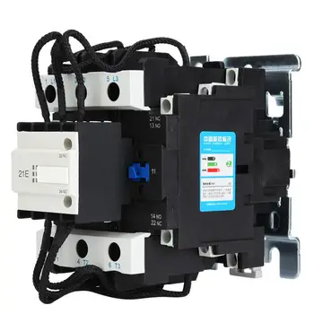 

AC Contactor CJ19-80/21 Capacitor Contactor AC380V 80A 3 NO 1NC 3P Contact Switch Over Contactor