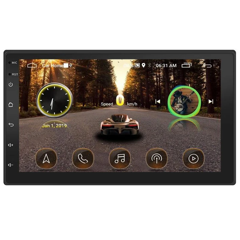 Universal 7 inch 2DIN Android 8.1 Car Radio GPS Navigation Audio Stereo MP5 Player