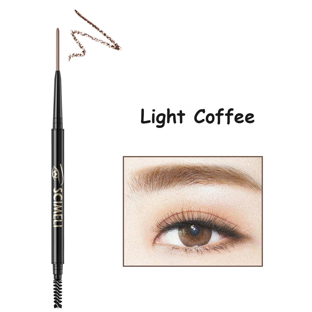 Light Coffee 1,5 мм первоклассные тонкие усилители для бровей Макияж глаз карандаш для бровей водостойкий натуральный карандаш для бровей профессиональный макияж карандаш для бровей - Цвет: Light Coffee