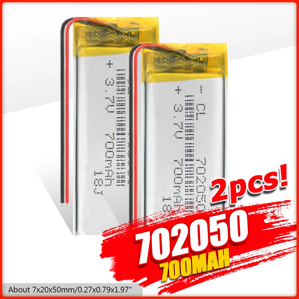 Литий полимерная аккумуляторная батарея 700 мАч 702050 3 7 в для Mp3 MP4 MP5 GPS наушников PAD